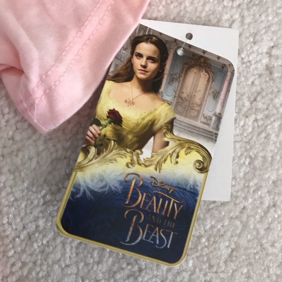 NWT Disney Beauty and The Beast Shirt Pink Medium - Picture 2 of 4
